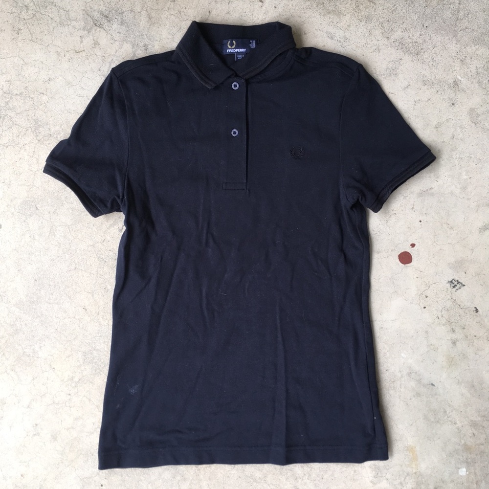Fred perry black polo